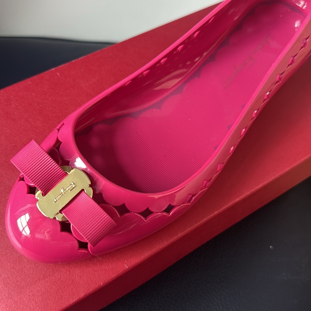 FERRAGAMO FLATS BALLERINA 9